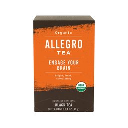 Allegro Tea, Tea Bags Engage Your Brain Organic, 20 Count