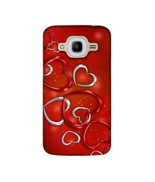 Amazon Brand - Solimo Designer Hearts UV Printed Soft Back Case Mobile Cover for Samsung Galaxy J2 (2016)