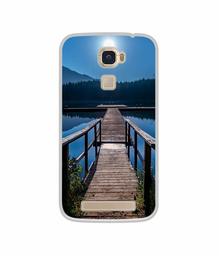 Amazon Brand - Solimo Designer Wooden Beach UV Printed Soft Back Case Mobile Cover for Lyf Water 9