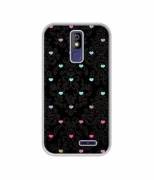 Amazon Brand - Solimo Designer Heart Texture UV Printed Soft Back Case Mobile Cover for Panasonic P100