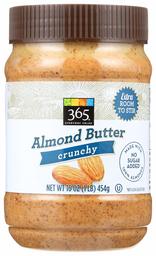 365 Everyday Value, Crunchy Almond Butter, 16 oz