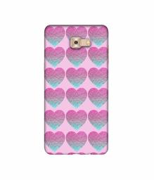 Amazon Brand - Solimo Designer Sparkle Heart Texture 3D Printed Hard Back Case Mobile Cover for Samsung Galaxy C9 Pro