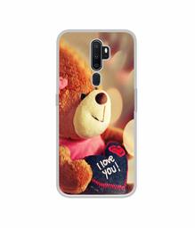 Amazon Brand - Solimo Designer Teddy Bear UV Printed Soft Back Case Mobile Cover for Oppo A9 (2020)