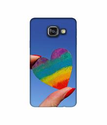 Amazon Brand - Solimo Designer Heart 3D Printed Hard Back Case Mobile Cover for Samsung Galaxy A3 (2016)