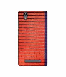 Amazon Brand - Solimo Designer Red and Purple Brick 3D Printed Hard Back Case Mobile Cover for Gionee F103