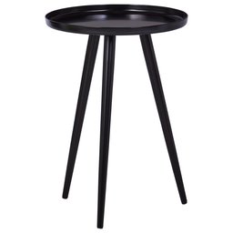 Amazon Brand – Rivet Modern Round Metal Side End Accent Table, 15