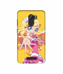 Amazon Brand - Solimo Designer Singing Girl Vector 3D Printed Hard Back Case Mobile Cover for Gionee A1 Lite