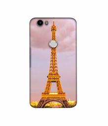 Amazon Brand - Solimo Designer Eiffel Tower Paris 3D Printed Hard Back Case Mobile Cover for Nexus 6P