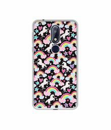 Amazon Brand - Solimo Designer Unicorn Texture UV Printed Soft Back Case Mobile Cover for Nokia 7.1