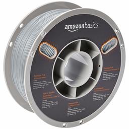 AmazonBasics Premium PLA 3D Printer Filament, 1.75mm, Grey, 1 kg Spool