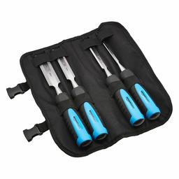 AmazonBasics 4-Piece Wood Chisel Set - 1/4-Inch to 1-Inch