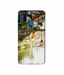 Amazon Brand - Solimo Designer Hanging Lights 3D Printed Hard Back Case Mobile Cover for Samsung Galaxy M21 / M30s