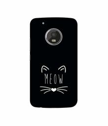 Amazon Brand - Solimo Designer Meow UV Printed Soft Back Case Mobile Cover for Motorola Moto G5 Plus