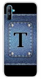 Amazon Brand - Solimo Designer Multicolor Button Jeans Alphabet-T Printed Soft Back Case Mobile Cover for Realme C3