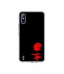 Amazon Brand - Solimo Designer Red Moon UV Printed Soft Back Case Mobile Cover for Tecno Spark Go