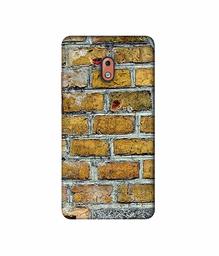 Amazon Brand - Solimo Designer Yellowesh Brick Texture 3D Printed Hard Back Case Mobile Cover for Nokia 2.1