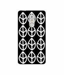 Amazon Brand - Solimo Designer White Leaf Texture 3D Printed Hard Back Case Mobile Cover for Lenovo K6 Note