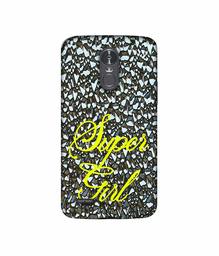 Amazon Brand - Solimo Designer Super Girl On Foil 3D Printed Hard Back Case Mobile Cover for LG Stylus 3