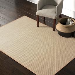 Amazon Brand – Rivet Woven Bordered Sisal Rug, 5' x 7', Natural