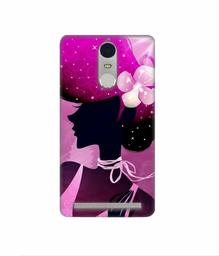 Amazon Brand - Solimo Designer Lady Vectors 3D Printed Hard Back Case Mobile Cover for Lenovo K5 Note