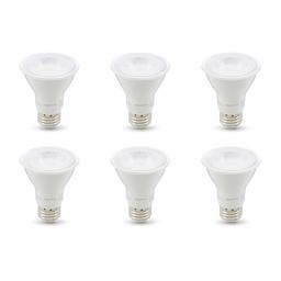 AmazonBasics 50W Equivalent, Daylight, Dimmable, 10,000 Hour Lifetime, PAR20 LED Light Bulb | 6-Pack