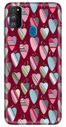 Amazon Brand - Solimo Designer Heart Pattern Design 3D Printed Hard Back Case Mobile Cover for Samsung Galaxy M21 / M30s