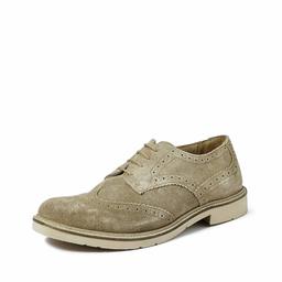 Amazon Brand - Symbol Men's Beige Leather Formal Shoes-8 UK/India (42 EU) (AZ-WS-278B)