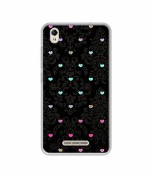 Amazon Brand - Solimo Designer Heart Texture UV Printed Soft Back Case Mobile Cover for Lava Z60