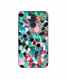 Amazon Brand - Solimo Designer Multicolor Stone 3D Printed Hard Back Case Mobile Cover for Huawei Honor 9i