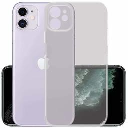 Amazon Brand - Solimo Anti Dust Plug Mobile Cover (Soft & Flexible Back case), for Apple iPhone 11 (Transparent)