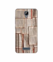 Amazon Brand - Solimo Designer Books Texture 3D Printed Hard Back Case Mobile Cover for Gionee P7 Max