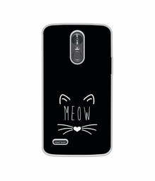 Amazon Brand - Solimo Designer Meow UV Printed Soft Back Case Mobile Cover for LG Stylus 3