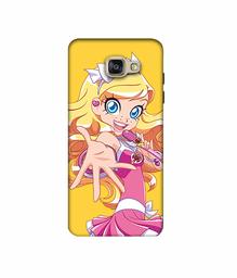 Amazon Brand - Solimo Designer Singing Girl Vector 3D Printed Hard Back Case Mobile Cover for Samsung Galaxy A5 (2016)