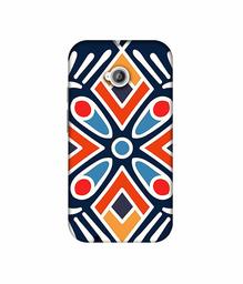 Amazon Brand - Solimo Designer Rangolee 3D Printed Hard Back Case Mobile Cover for Motorola Moto E 2nd Generation