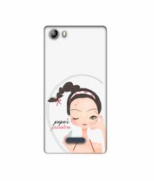 Amazon Brand - Solimo Designer Papa's Princess 3D Printed Hard Back Case Mobile Cover for Micromax Canvas 5 E481