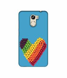 Amazon Brand - Solimo Designer Ball Heart 3D Printed Hard Back Case Mobile Cover for Gionee X1