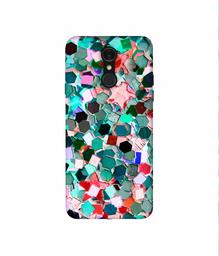 Amazon Brand - Solimo Designer Multicolor Stone 3D Printed Hard Back Case Mobile Cover for LG Q7