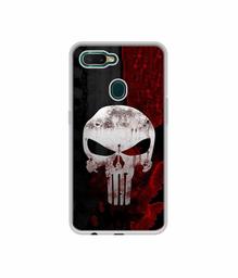 Amazon Brand - Solimo Designer Punisher Skull UV Printed Soft Back Case Mobile Cover for Oppo A7