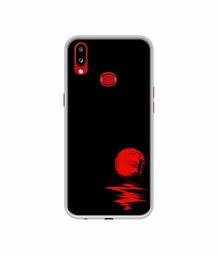 Amazon Brand - Solimo Designer Red Moon UV Printed Soft Back Case Mobile Cover for Samsung Galaxy A10s