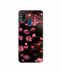 Amazon Brand - Solimo Designer Pink Flowers 3D Printed Hard Back Case Mobile Cover for Samsung Galaxy M31