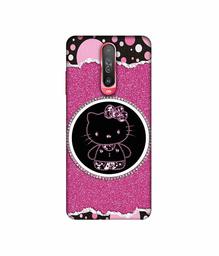 Amazon Brand - Solimo Designer Kitty with Glitter 3D Printed Hard Back Case Mobile Cover for Poco X2 / Mi Redmi K30