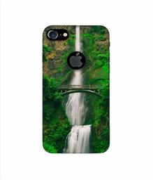 Amazon Brand - Solimo Designer Waterfall 3D Printed Hard Back Case Mobile Cover for Apple iPhone 7 (with Logo Cut)