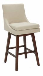 Amazon Brand – Stone & Beam Alaina Contemporary High-Back Swivel Seat Bar Stool, 43