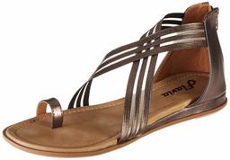 Flavia Women's Grey Fashion Sandals-5 UK (37 EU) (6 US) (FL/238/GRY)