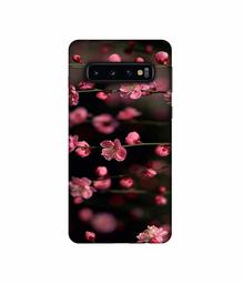 Amazon Brand - Solimo Designer Pink Flowers 3D Printed Hard Back Case Mobile Cover for Samsung Galaxy S10