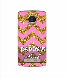 Amazon Brand - Solimo Designer Daddy's Girl 3D Printed Hard Back Case Mobile Cover for Motorola Moto Z Play