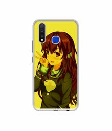 Amazon Brand - Solimo Designer DJ Girl Vector UV Printed Soft Back Case Mobile Cover for Vivo U20