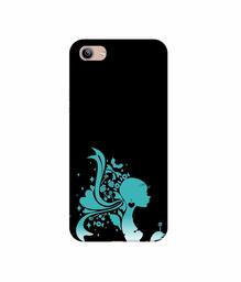 Amazon Brand - Solimo Designer Lady Vector N 3D Printed Hard Back Case Mobile Cover for Vivo Y81i