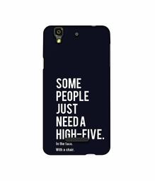 Amazon Brand - Solimo Designer High-Five 3D Printed Hard Back Case Mobile Cover for Micromax YU Yureka