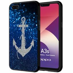 Amazon Brand - Solimo Designer Anchor Printed Hard Back Case Mobile Cover for Oppo A3s (D1141)